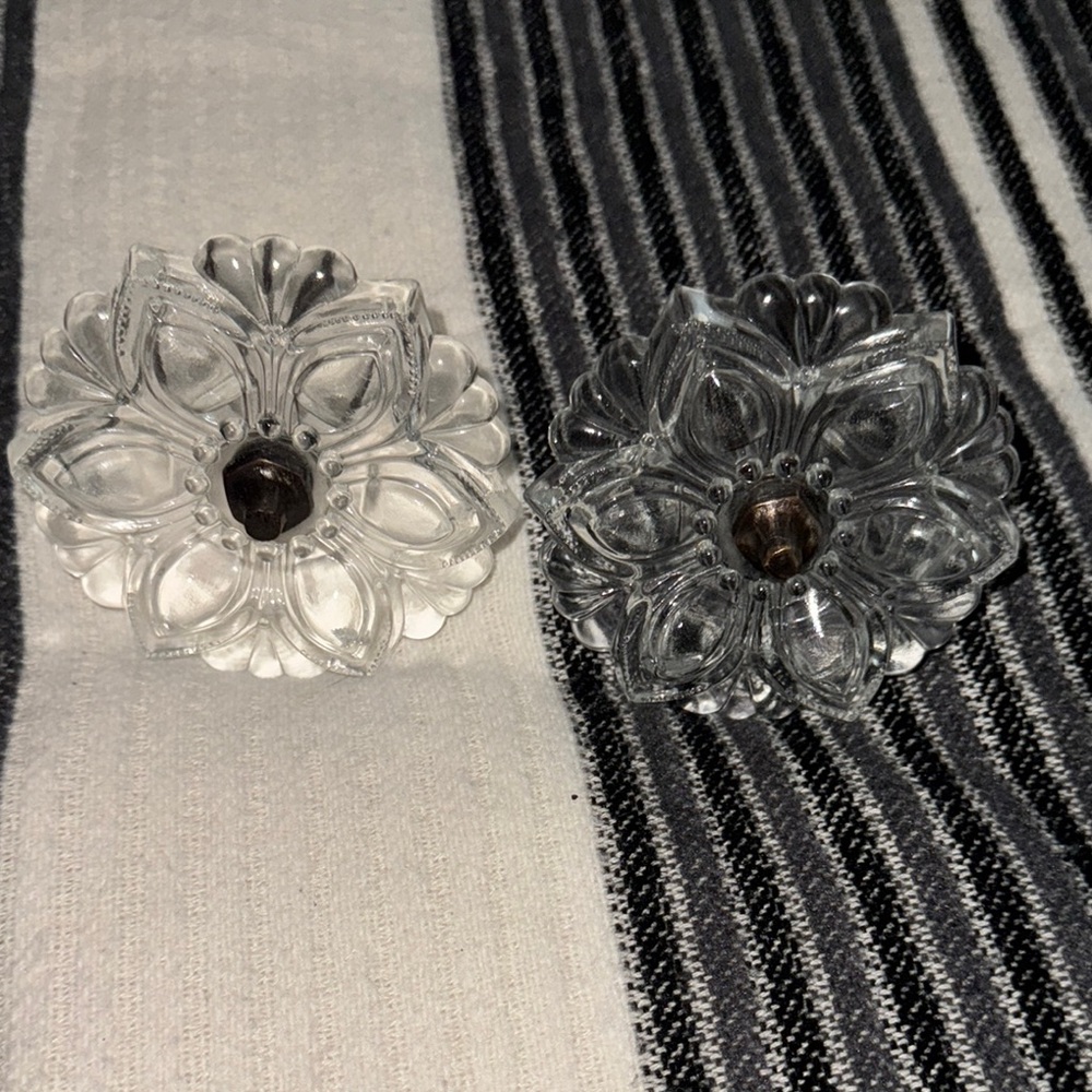 Elegant Glass Flower Curtain Tiebacks
